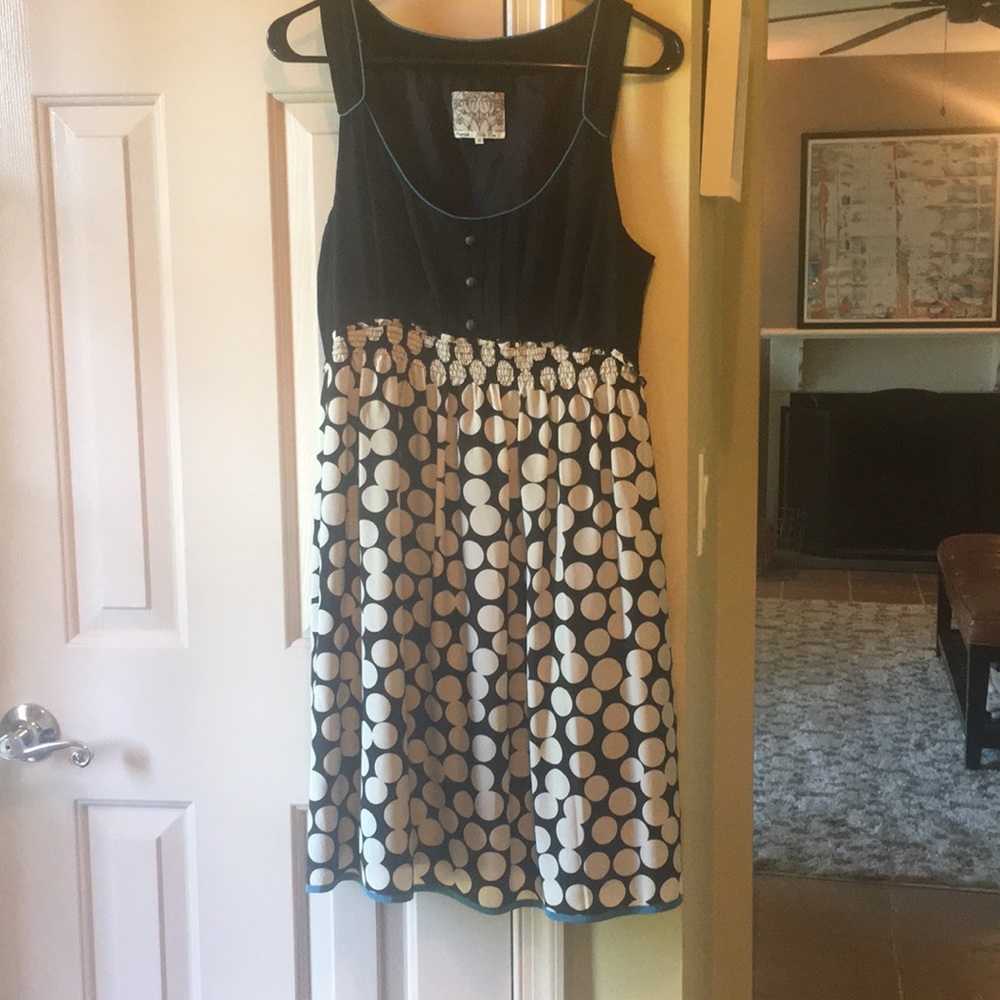 Anthropologie polka dot dress